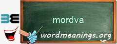 WordMeaning blackboard for mordva